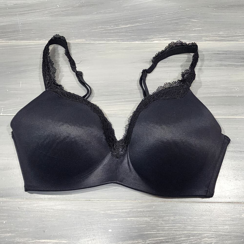 Wacoal‎ T-Shirt Bra 34D Softly Styled Wirefree Contour 856301 Black